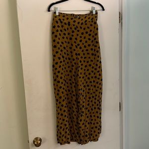 Madewell animal print wide leg pants